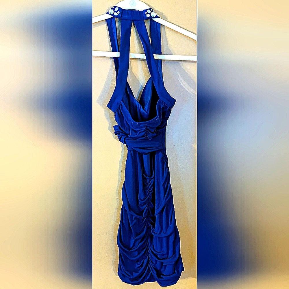 Roberta Crystal & Ruching Mini Dress Size Small. Perfect - Picture 6 of 6